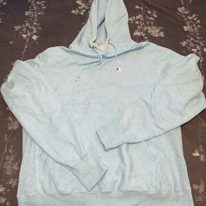 Urban Outfitters X Champion Sky Blue Reverse Weave Hoodie Size Medium